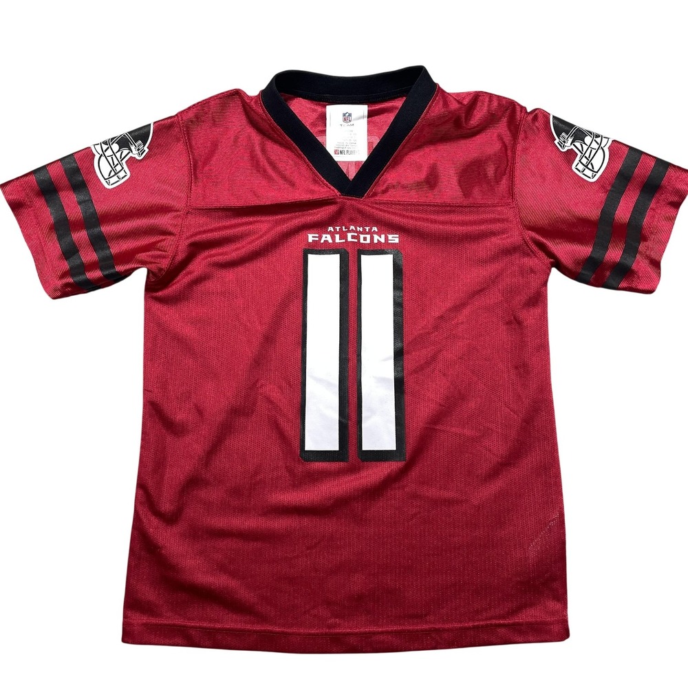 Atlanta Falcons Jersey Boys Medium Red NFL Football Julio Jones 11 Team Apparel